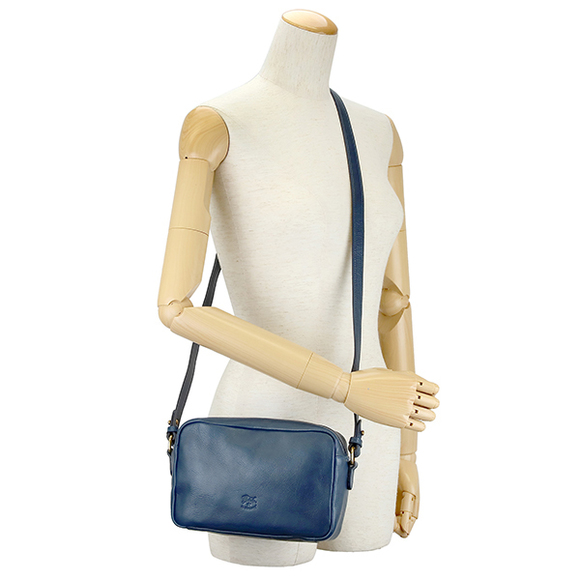 IL BISONTE Heritage BCR199 Shoulder Bag Blue - Picture 6 of 9